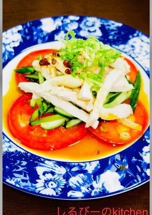 鶏むね肉ときゅうりの麻辣ソースがけ-レシピのメイン写真