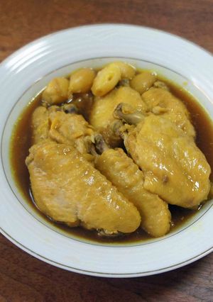 手羽中のカレー煮込み-レシピのメイン写真