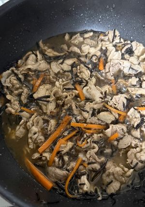 ひじきの煮物　肉多め-レシピのメイン写真