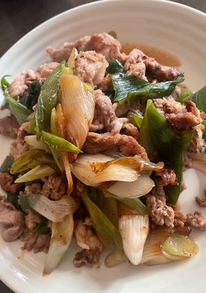 白ネギと豚肉のポン酢炒め-レシピのメイン写真