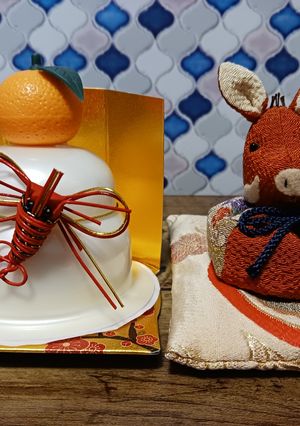 １００円鏡餅の餅の出し方-レシピのメイン写真