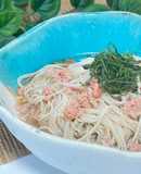 ドンキホーテの明太ツナ缶ソーメン🧊🍜