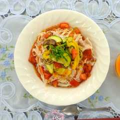 รูปของ 【親子】夏野菜カラフルそうめん