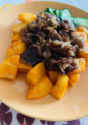 ご飯がすすむ焼肉ポテトサラダ-レシピのメイン写真