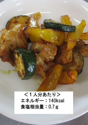 【朝食】チキンとズッキーニのカレー炒め-レシピのメイン写真
