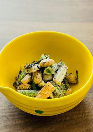 大豆とひじき⭐︎ちくわといんげんのマヨサラダ-レシピのメイン写真