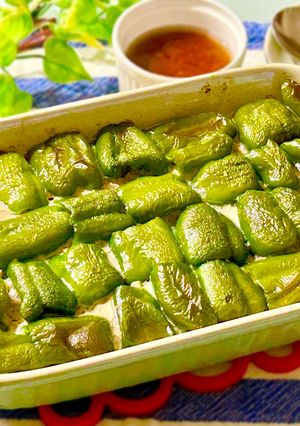 一気に焼く発明！ピーマンの肉詰めず-レシピのメイン写真