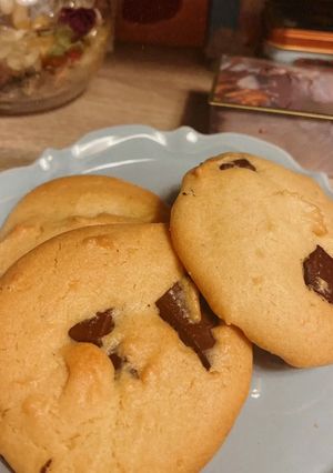 甘さ控えめ、米粉チャンククッキー-レシピのメイン写真