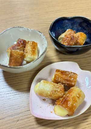 チーズ入りちくわの醤油焼き-レシピのメイン写真