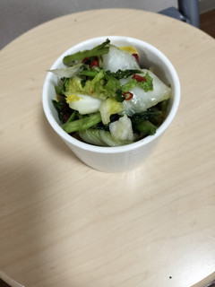 蕪菜と白菜と輪唐辛子即席浅漬け-レシピのメイン写真