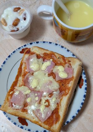 簡単★朝食！ベーコンのピザトースト-レシピのメイン写真