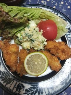 牡蠣フライとレモンのタルタルソース-レシピのメイン写真