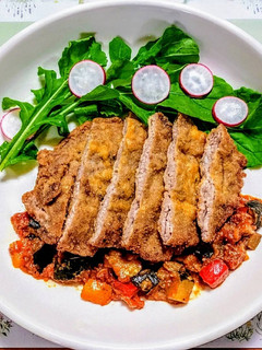 簡単!豚肉ミルフィーユカツ&ラタトゥイユ-レシピのメイン写真