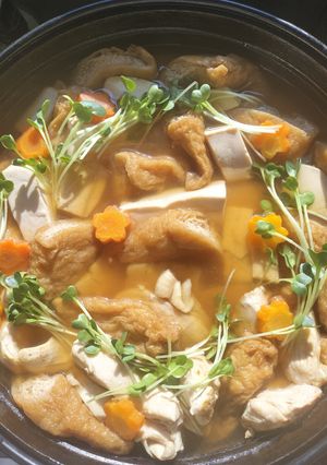 甘辛油揚げお豆腐すき煮【美味しい】-レシピのメイン写真
