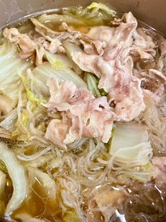 10分で簡単♪豚と白菜の鍋-レシピのメイン写真