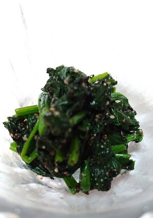 簡単！美味しい！♬ほうれん草のごま和え♬-レシピのメイン写真
