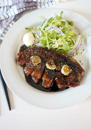 黒ごまトンテキ-レシピのメイン写真