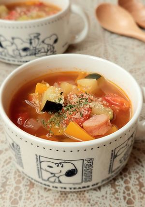 夏野菜のミネストローネ☆トマト缶不使用-レシピのメイン写真
