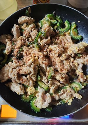 私の好きな豆腐なしゴーヤチャンプル*-レシピのメイン写真