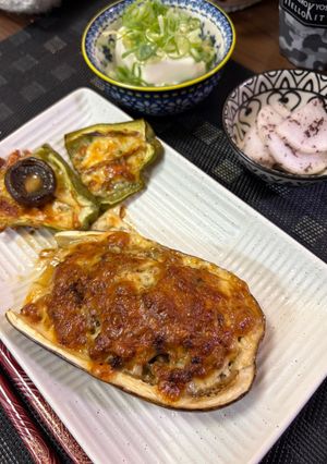 米茄子のチーズ焼き-レシピのメイン写真