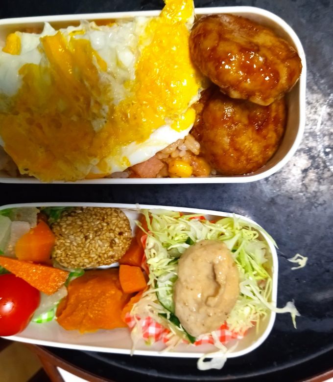 レンジ簡単梅オーロラソースオムライス弁当-レシピのメイン写真