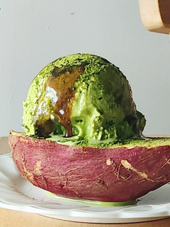 さつまいも&抹茶アイス☆すぐ出来るおやつ-レシピのメイン写真
