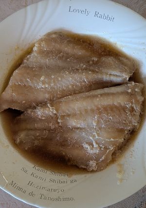 簡単★昼食！アカイユのレンチン煮付け-レシピのメイン写真