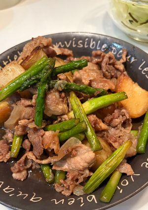 肉じゃが炒め煮➕アスパラ-レシピのメイン写真