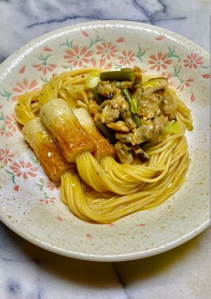 No3403アサリ竹輪パスタ-レシピのメイン写真