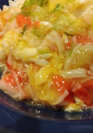 高速 簡単 カニ風味あんかけごはん-レシピのメイン写真