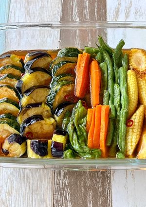 我が家の定番メニュー⭐︎夏野菜の揚げ浸し-レシピのメイン写真