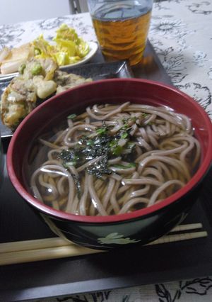 あったか年越しそば・舞茸の天ぷら添え-レシピのメイン写真