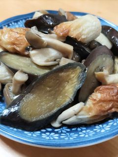 茄子と竹輪ときのこのバター醤油炒め-レシピのメイン写真