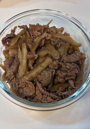 牛肉とごぼうの煮物-レシピのメイン写真