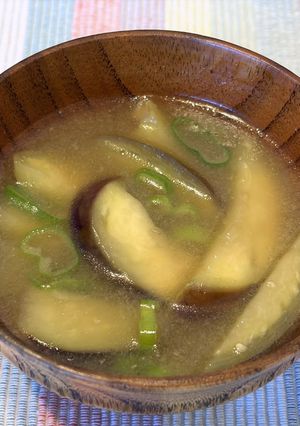 超簡単！ 茄子の味噌汁-レシピのメイン写真