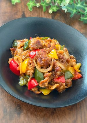 豚こまと夏野菜の簡単酢豚風炒め-レシピのメイン写真