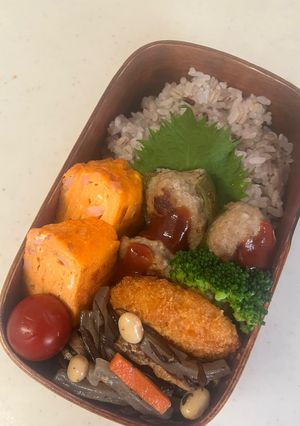 息子弁当150ピーマン肉詰め-レシピのメイン写真