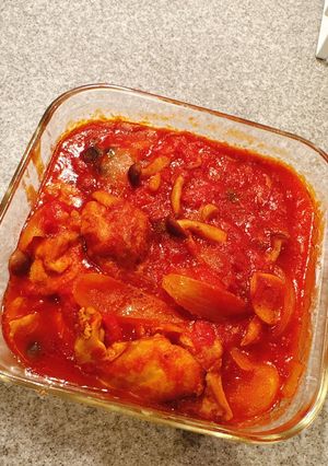 鶏もも肉のトマトソース煮-レシピのメイン写真