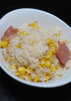 ベーコンとトウモロコシのバター醤油ご飯-レシピのメイン写真