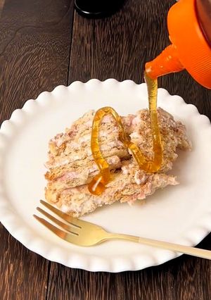 ざくろde魔法の寝かせチーズケーキ-レシピのメイン写真