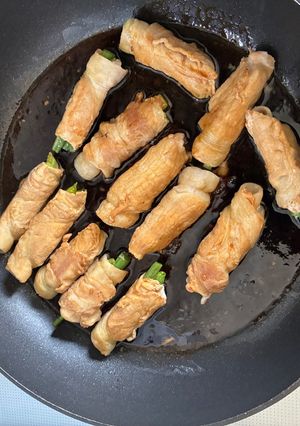 簡単肉巻き(アスパラ＆インゲン)-レシピのメイン写真