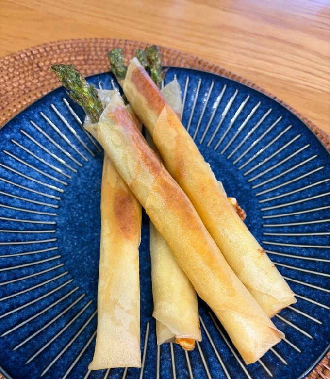 パリパリ♪アスパラチーズ春巻き-レシピのメイン写真