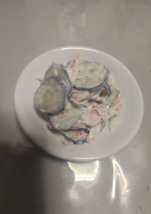 きゅうりとカニカマのからしマヨサラダ-レシピのメイン写真