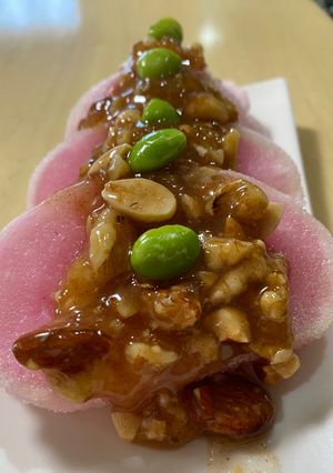 揚げ餅のりんごナッツジャムソースがけ🎉💯🎉-レシピのメイン写真