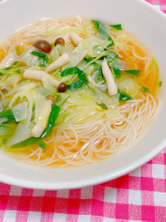 鍋キューブにゅうめん-レシピのメイン写真