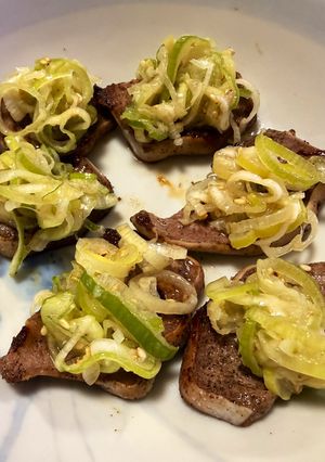 焼き豚タンのネギ塩ダレのせ-レシピのメイン写真