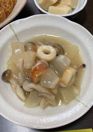 冬瓜・しめじ・竹輪のあんかけ-レシピのメイン写真