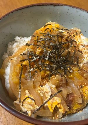 フライパン1つで簡単コロッケ卵とじ丼-レシピのメイン写真