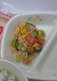 【学校給食】りっちゃんの元気サラダ-レシピのメイン写真