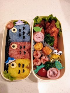 鯉のぼりキャラ弁-レシピのメイン写真